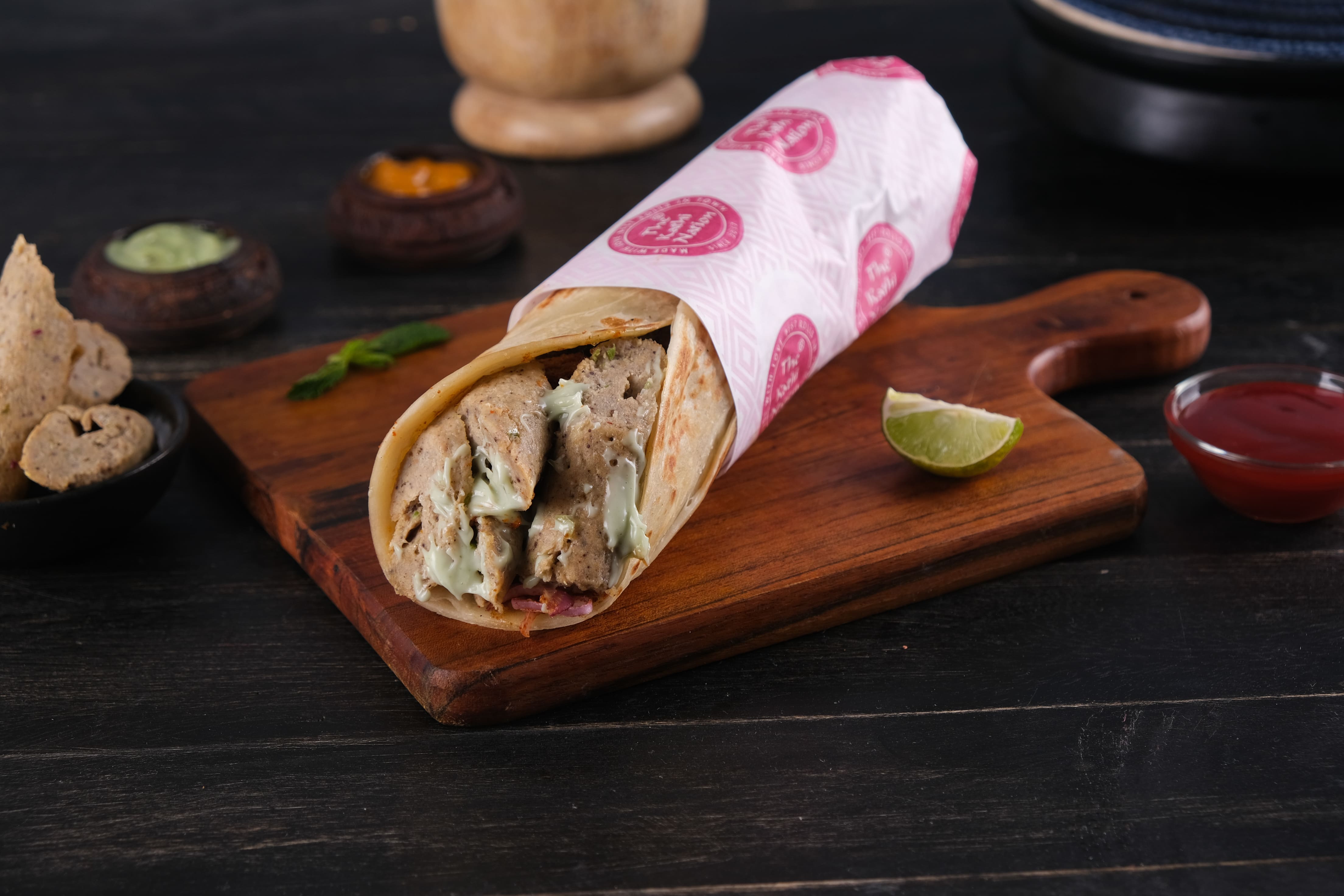 chicken seekh kebab roll - Copy